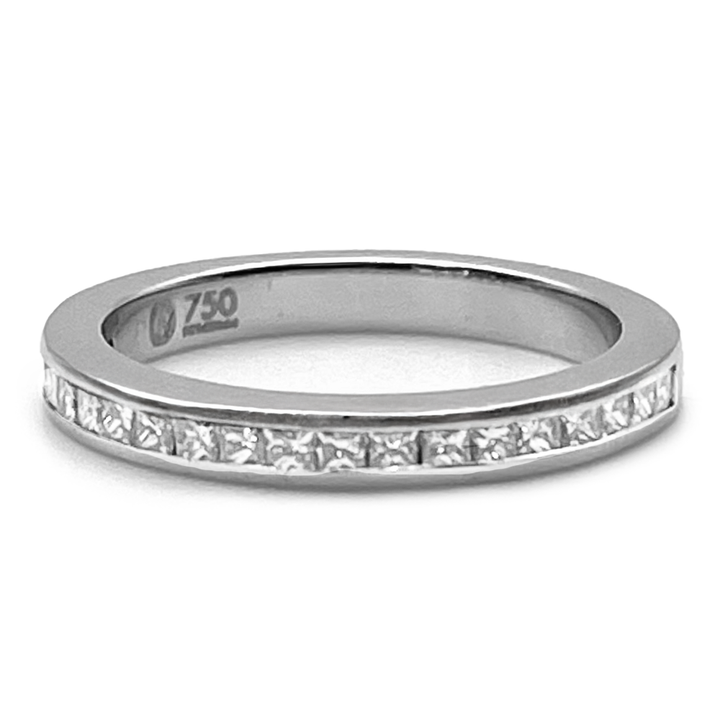 Diamond 18K White Gold Band Ring
