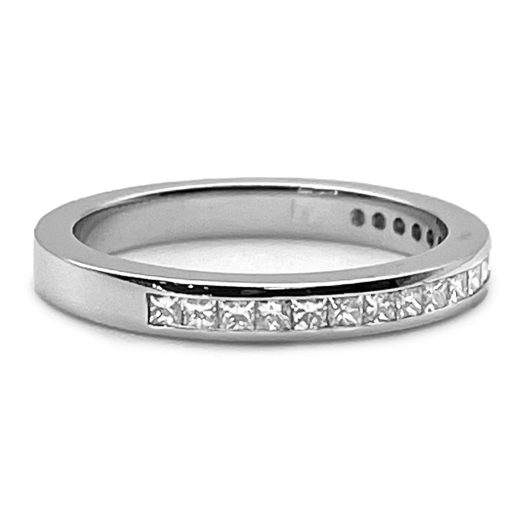 Diamond 18K White Gold Band Ring