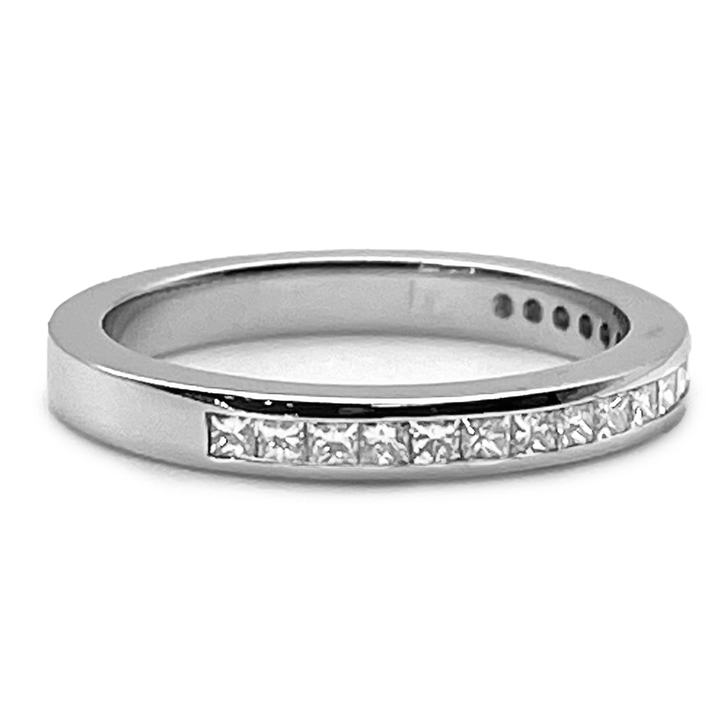 Diamond 18K White Gold Band Ring