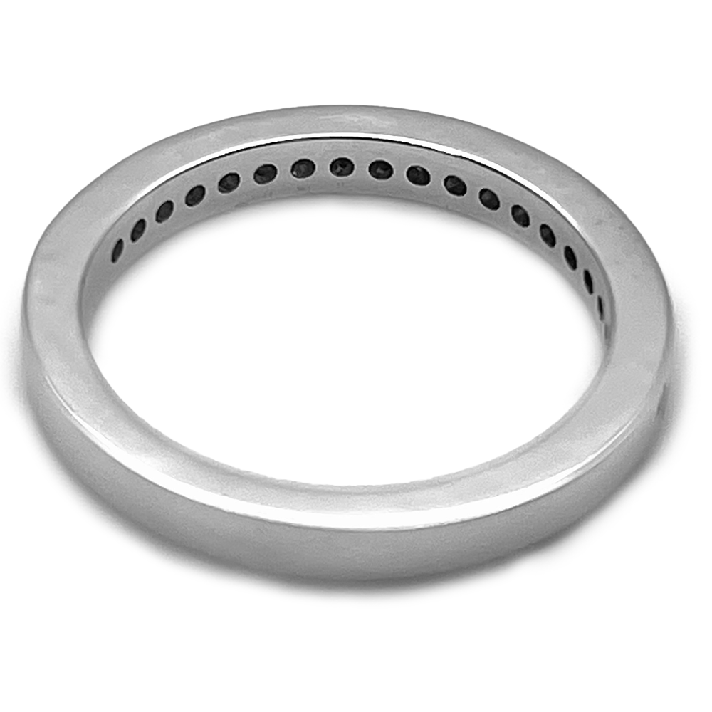 Diamond 18K White Gold Band Ring