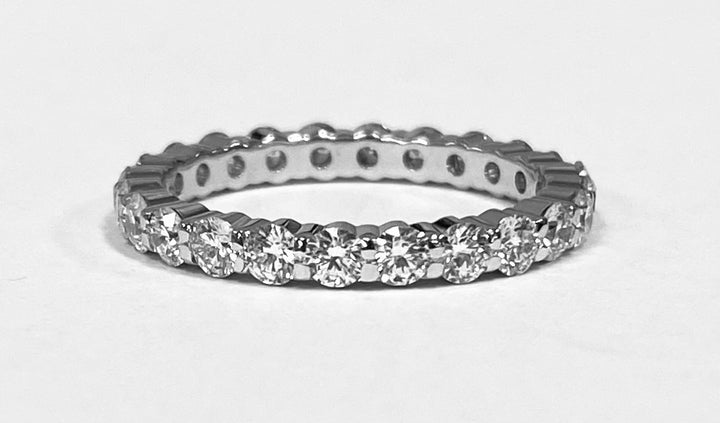 Diamond 18K White Gold Eternity Band