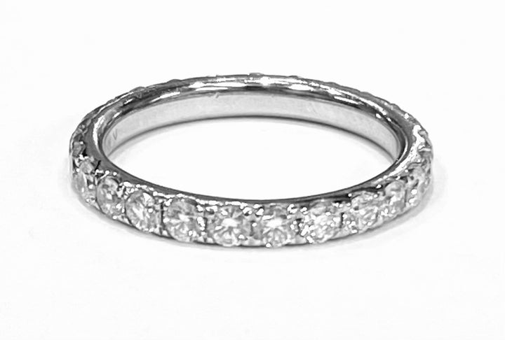 Diamond 18K White Gold Eternity Band