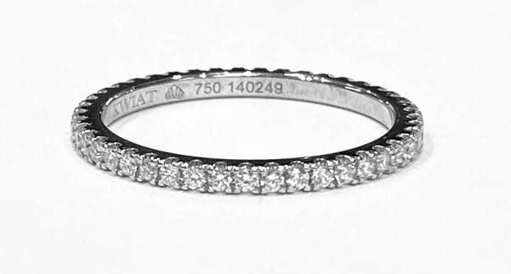 Diamond 18K White Gold Eternity Band Ring