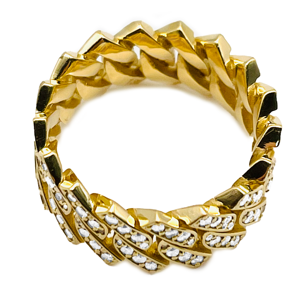 Diamond 18K Yellow Gold Band Ring