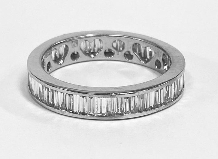 Baguette Diamond Platinum Eternity Band