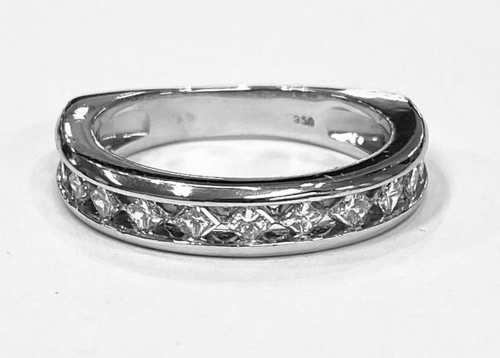 Diamond Platinum Band Ring