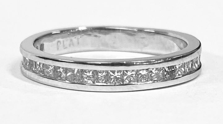 Diamond Platinum Band Ring