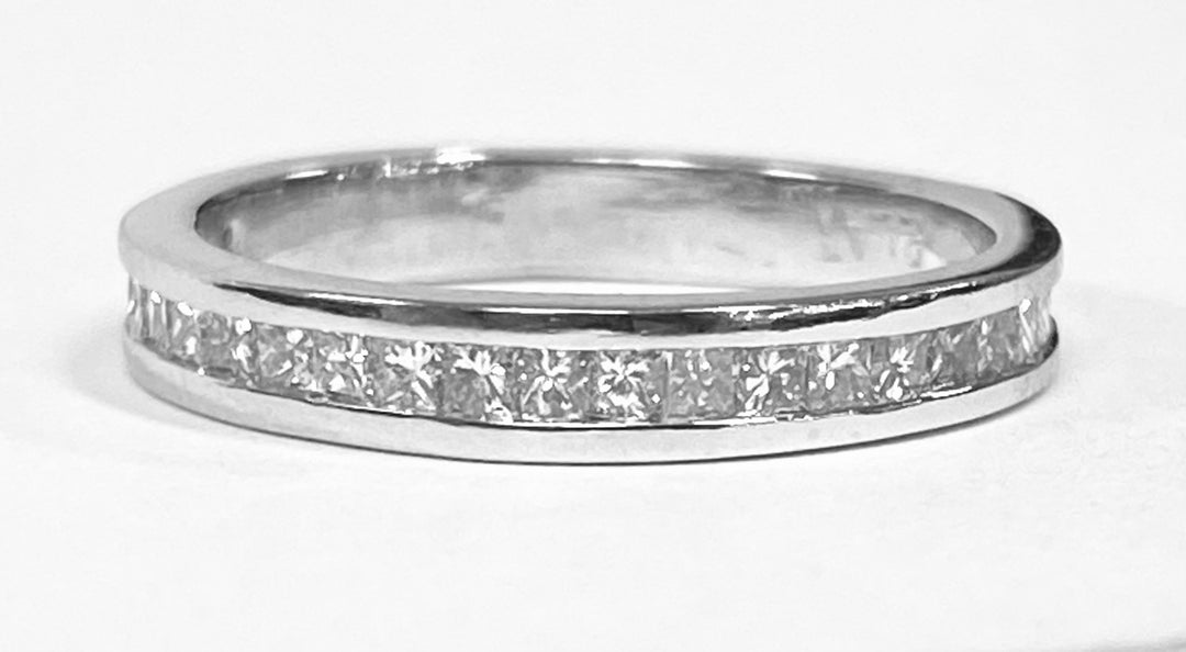 Diamond Platinum Band Ring