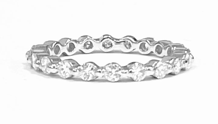 Diamond Platinum Eternity Band