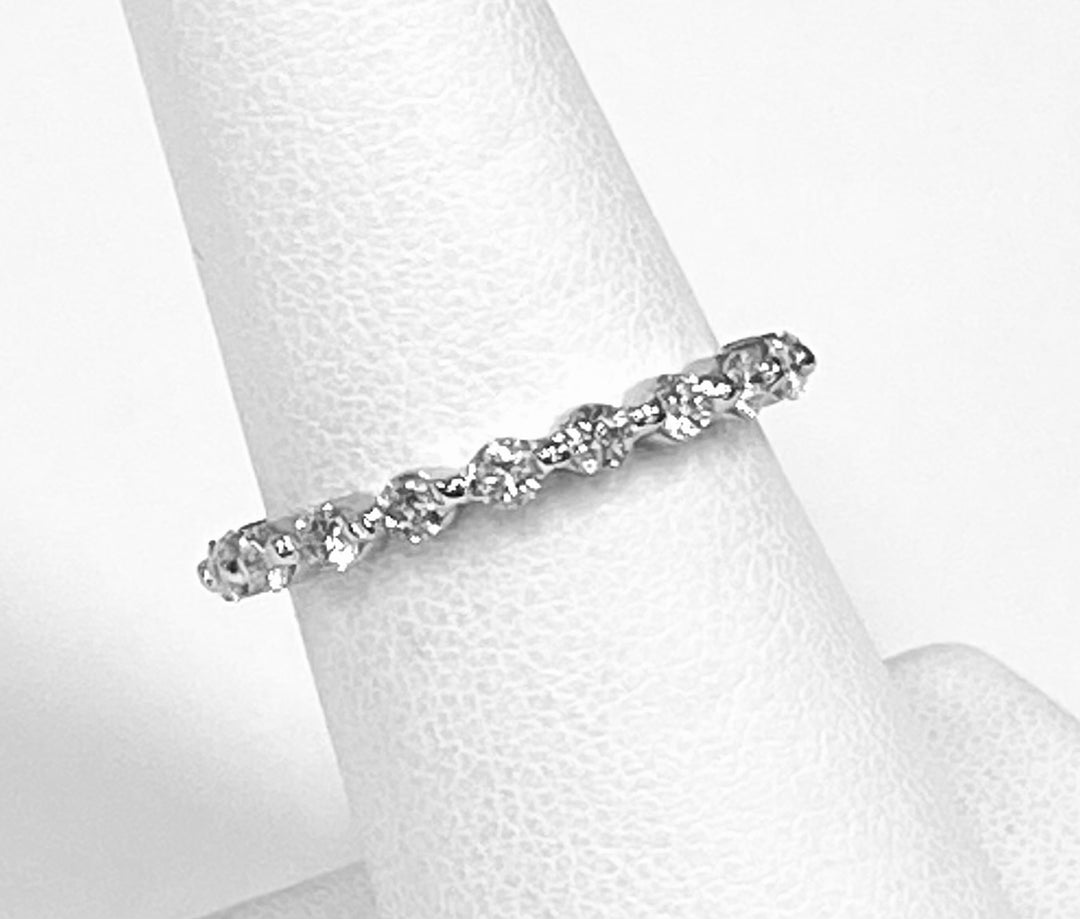 Diamond Platinum Eternity Band