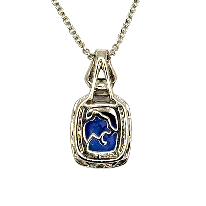EFFY Tanzanite Diamond 14K WG Pendant & Chain
