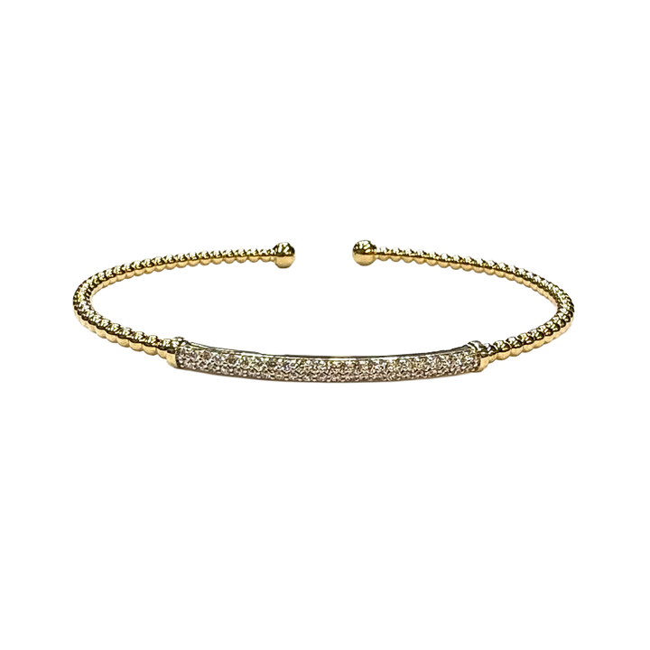 Gabriel & Co. Diamond 14K YG Cuff Bracelet
