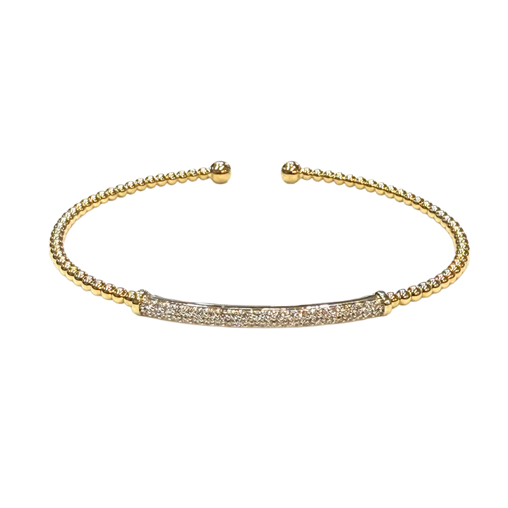 Gabriel & Co. Diamond 14K YG Cuff Bracelet