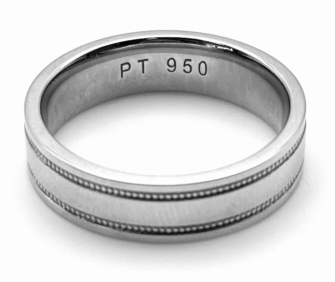 Gents Platinum Band Ring