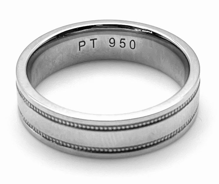 Gents Platinum Band Ring