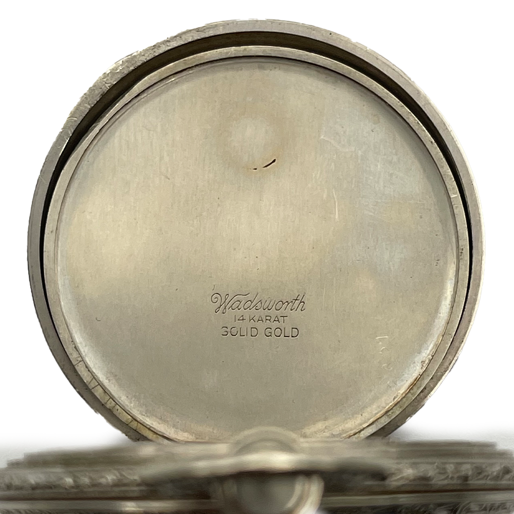 Hamilton 14K White Gold Vintage Pocket Watch