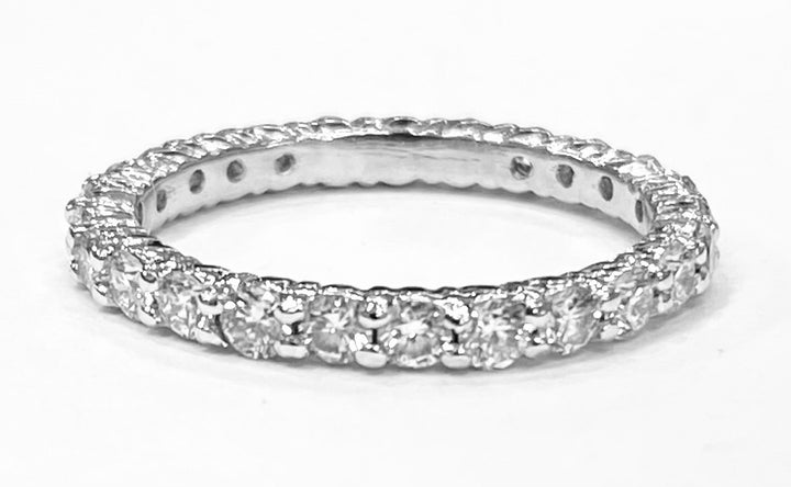 Diamond 14K White Gold Eternity Band