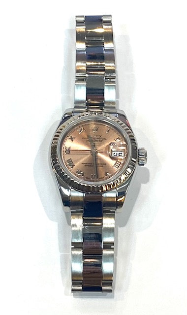 Rolex Oyster Perpetual Date Just SS & 18K Wristwatch