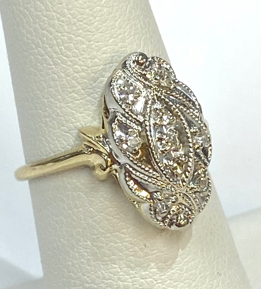 Vintage Diamond 14K Yellow Gold Ring