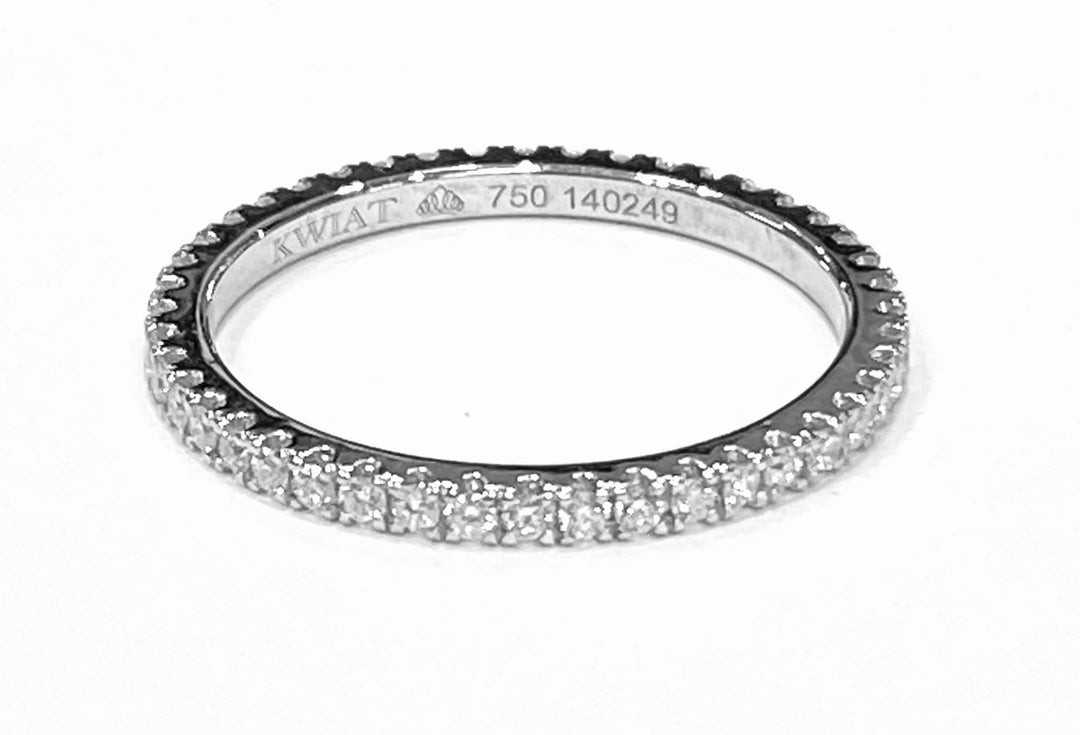 Diamond 18K White Gold Eternity Band Ring