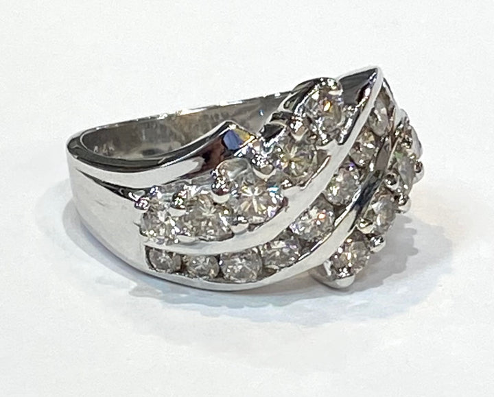 Diamond 14K White Gold Band Ring