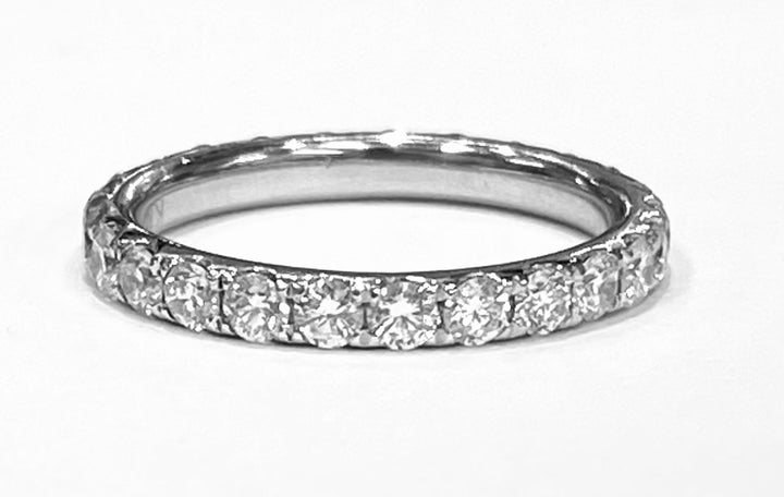 Diamond 18K White Gold Eternity Band