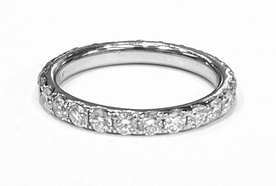 Diamond 18K White Gold Eternity Band