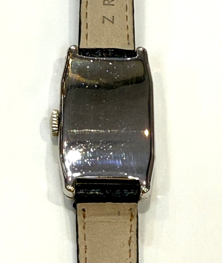 Vintage Gruen Precision 14K White Gold Wristwatch