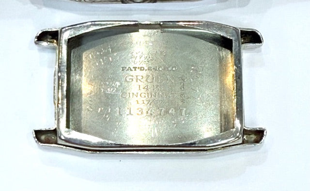 Vintage Gruen Precision 14K White Gold Wristwatch