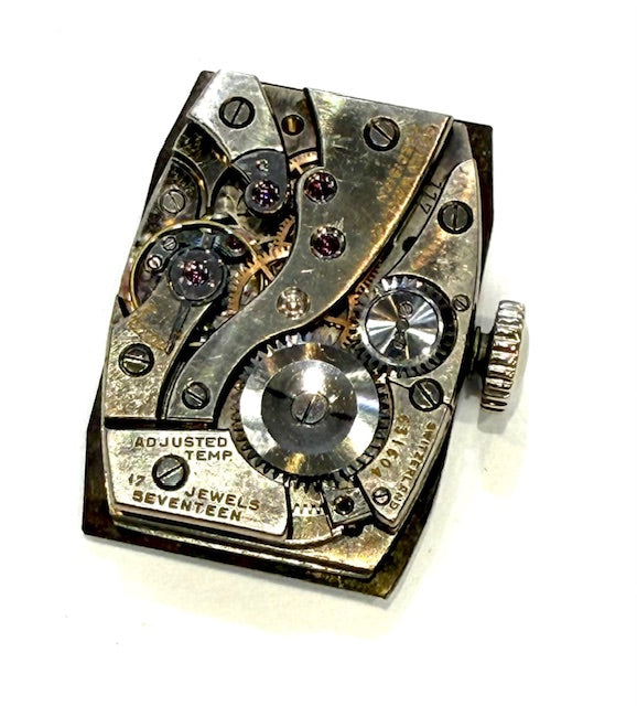 Vintage Gruen Precision 14K White Gold Wristwatch