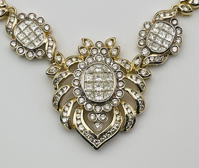 Diamond 14K Yellow Gold Necklace