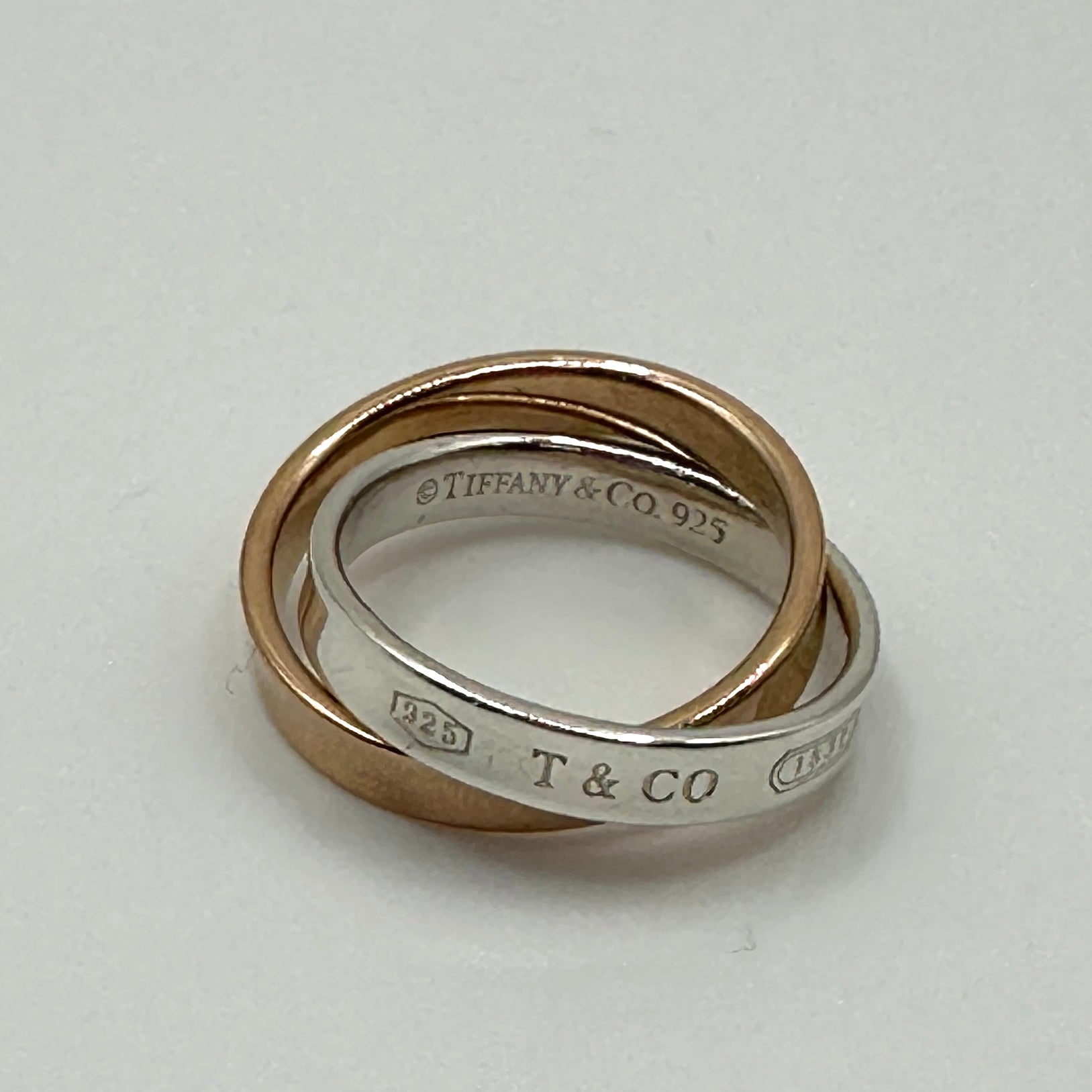 Tiffany & Co. 1837 Interlocking Circles Ring 18K Rose Gold