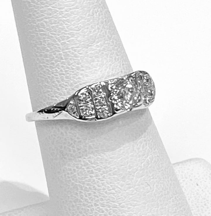 Art Deco Diamond 14K White Gold Ring