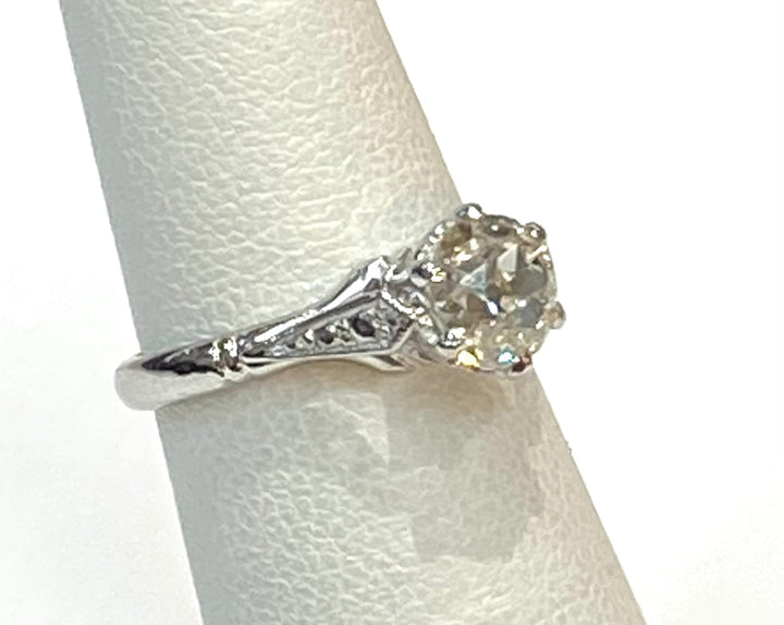 Antique Diamond Platinum Ring