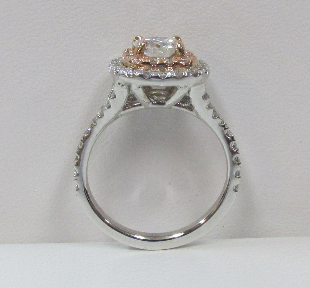 Lady’s Diamond 14K White & Rose Gold Engagement/Wedding Ring