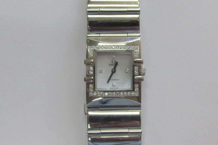 Lady’s Omega Constellation Stainless Steel Diamond Wristwatch