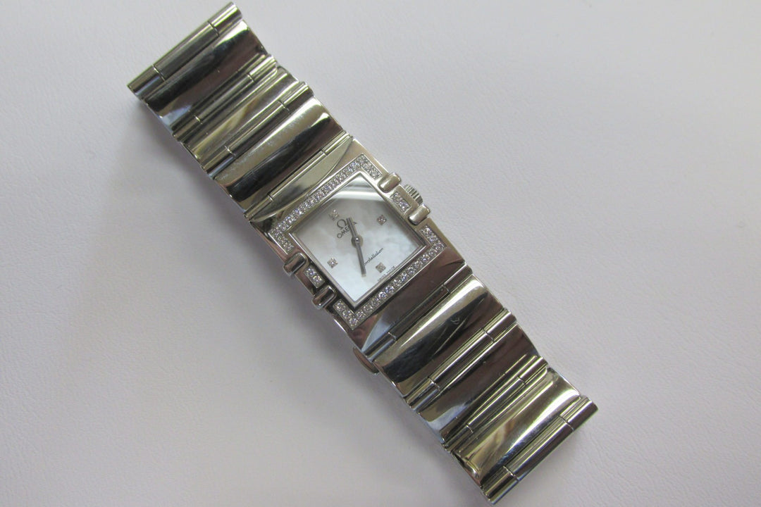 Lady’s Omega Constellation Stainless Steel Diamond Wristwatch