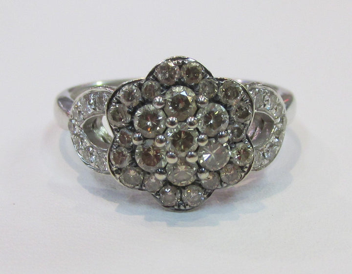 LeVian Lady’s Chocolate & Colorless Diamond 14K White Gold Ring