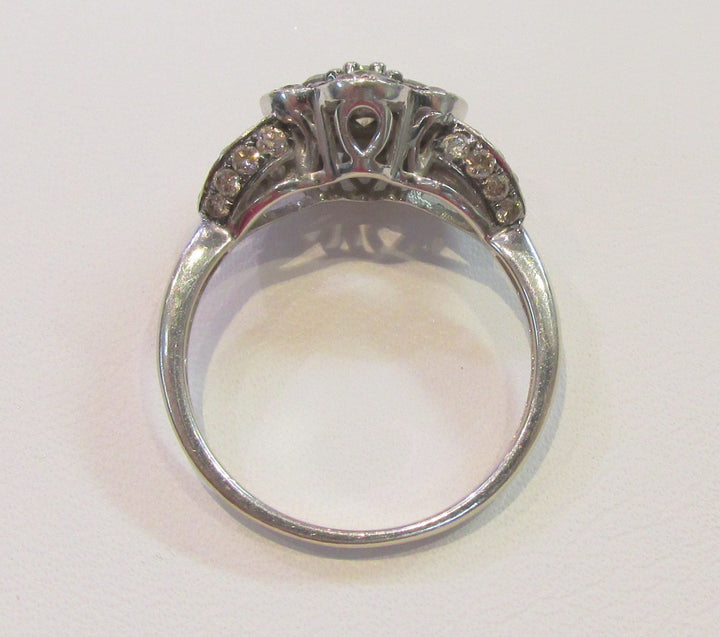 LeVian Lady’s Chocolate & Colorless Diamond 14K White Gold Ring