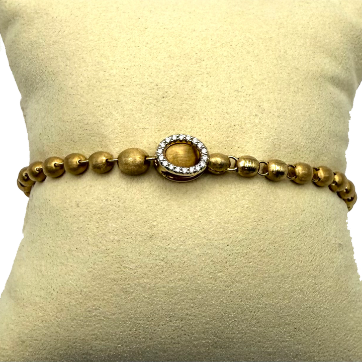 Nanis Ivy Slim Diamond 18K YG Bracelet