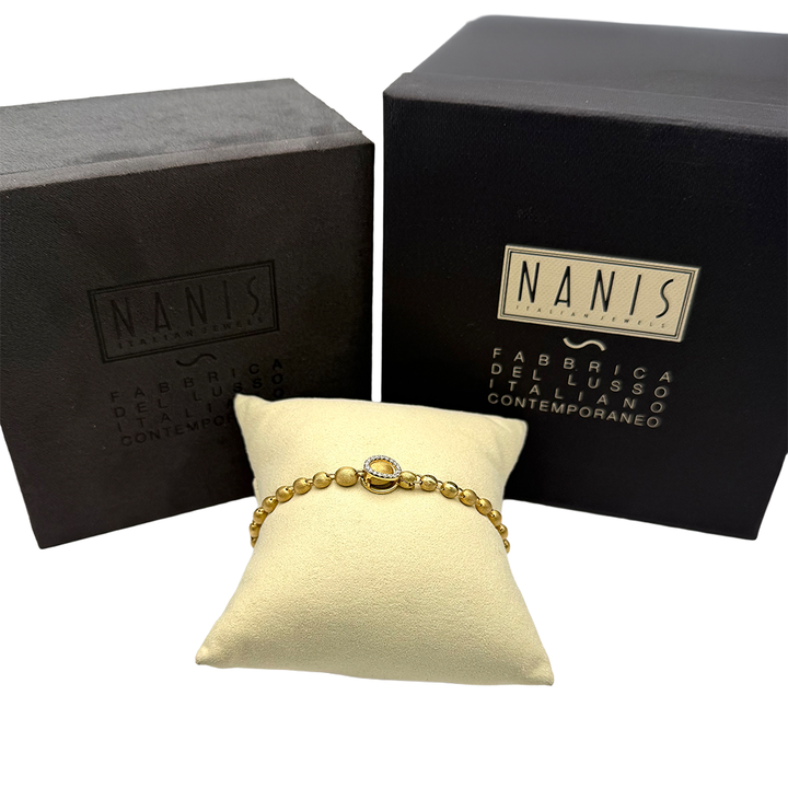 Nanis Ivy Slim Diamond 18K YG Bracelet