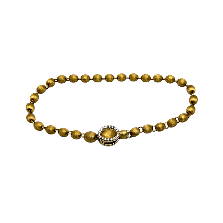 Nanis Ivy Slim Diamond 18K YG Bracelet