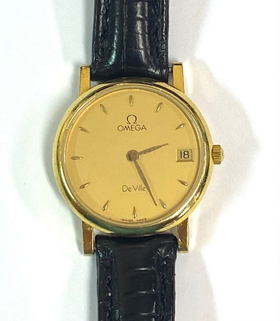 Omega Deville 18K Yellow Gold Wristwatch