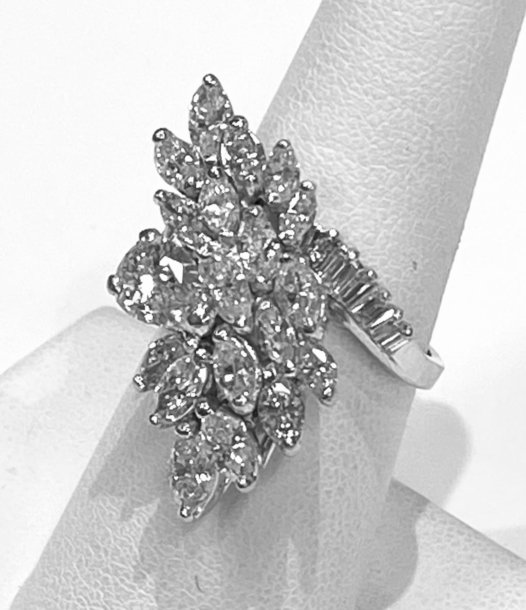 Diamond Platinum Cocktail Ring