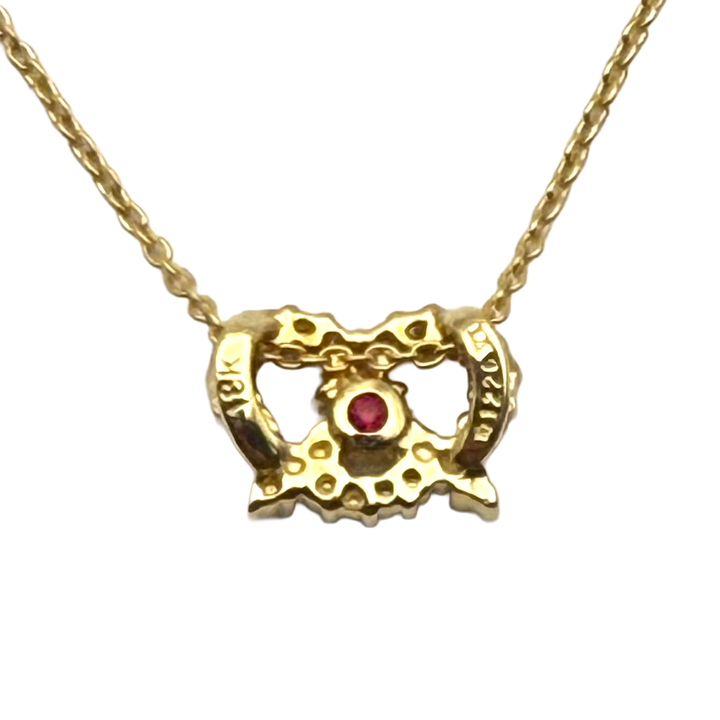 Roberto Coin Tiny Treasures 18K YG Salty Pretzel Pendant Necklace