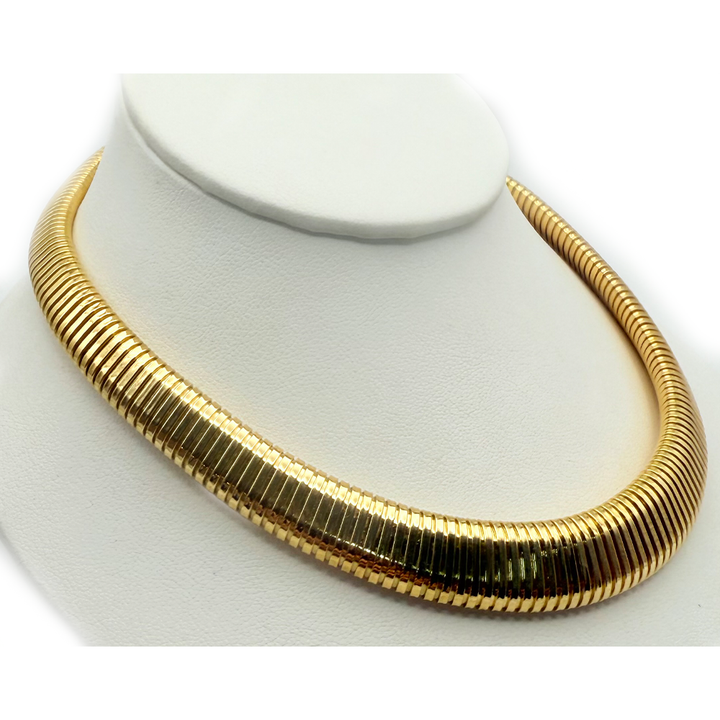 18K Yellow Gold Graduated Snake Chain