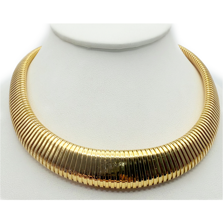 18K Yellow Gold Graduated Snake Chain
