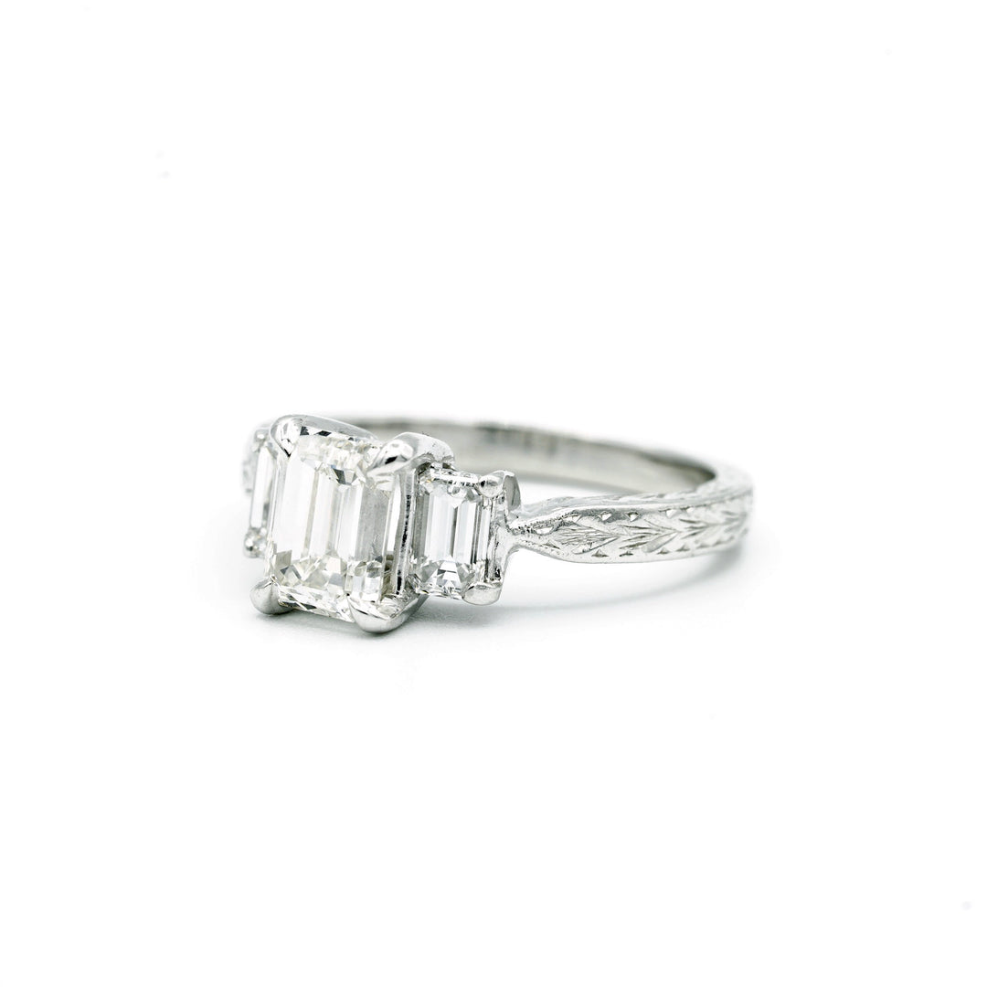 Tacori Diamond Platinum Wedding Ring Set