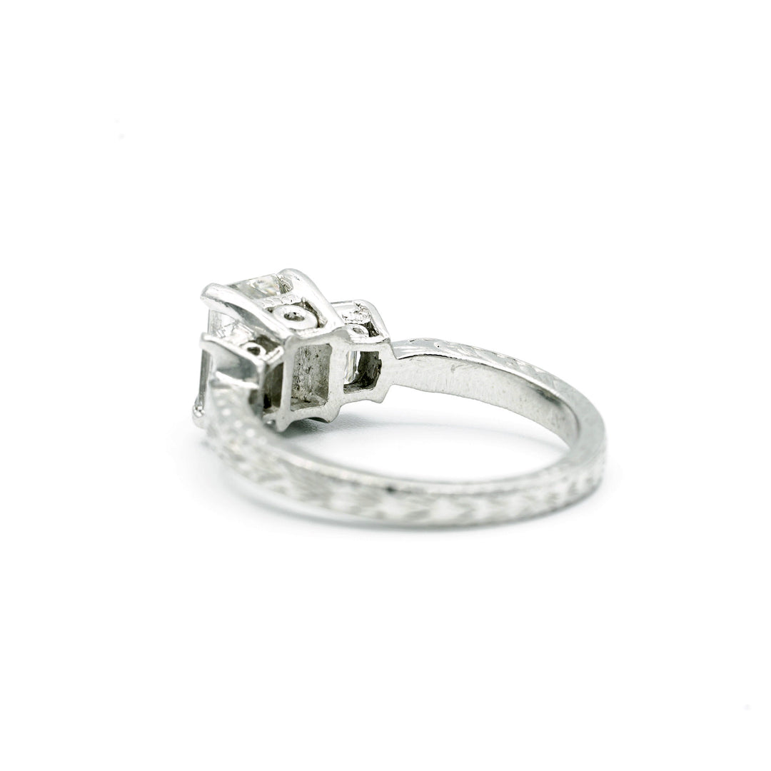 Tacori Diamond Platinum Wedding Ring Set