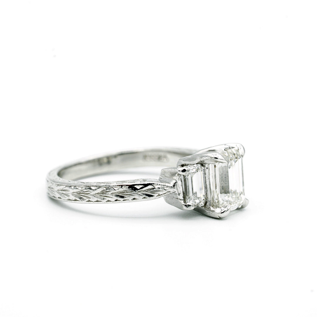 Tacori Diamond Platinum Wedding Ring Set
